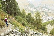 下山返回 Zermatt 的山路