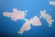 鳥瞰 Reneia 和提洛島 (Delos)